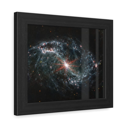 Intricate Networks of Gas and Dust in Nearby Galaxies, Hand Crafted Wooden Framed Poster