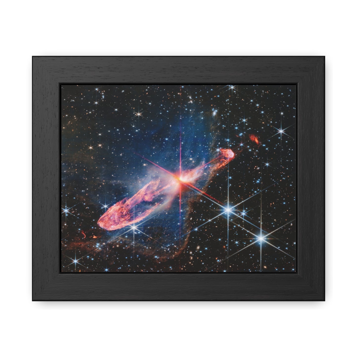 Herbig-Haro 46/47, Hand Crafted Wooden Framed Posters