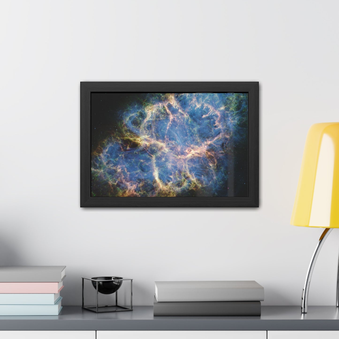 Crab Nebula, Hand Crafted Wooden Framed Poster