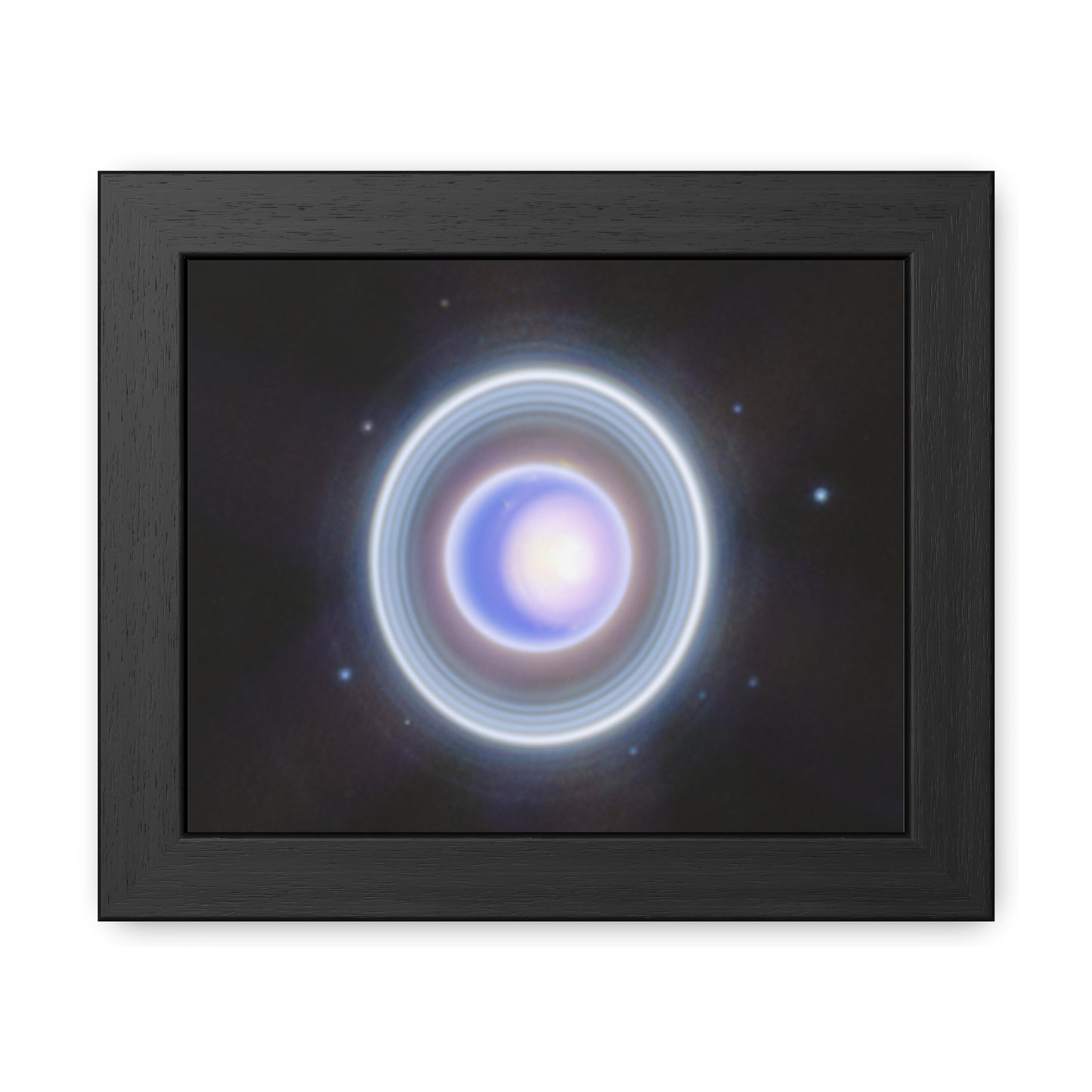 Uranus Close-up, Hand Crafted Wooden Framed Poster