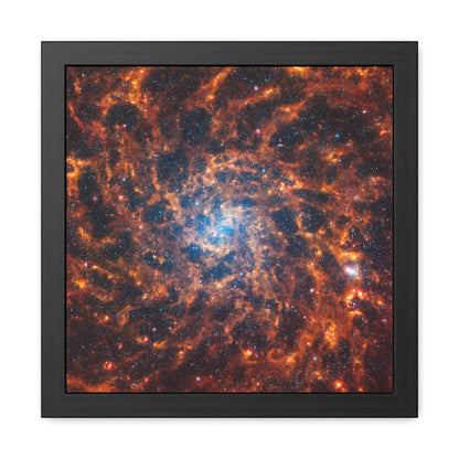 Spiral Galaxy IC 5332, Hand Crafted Wooden Framed Poster