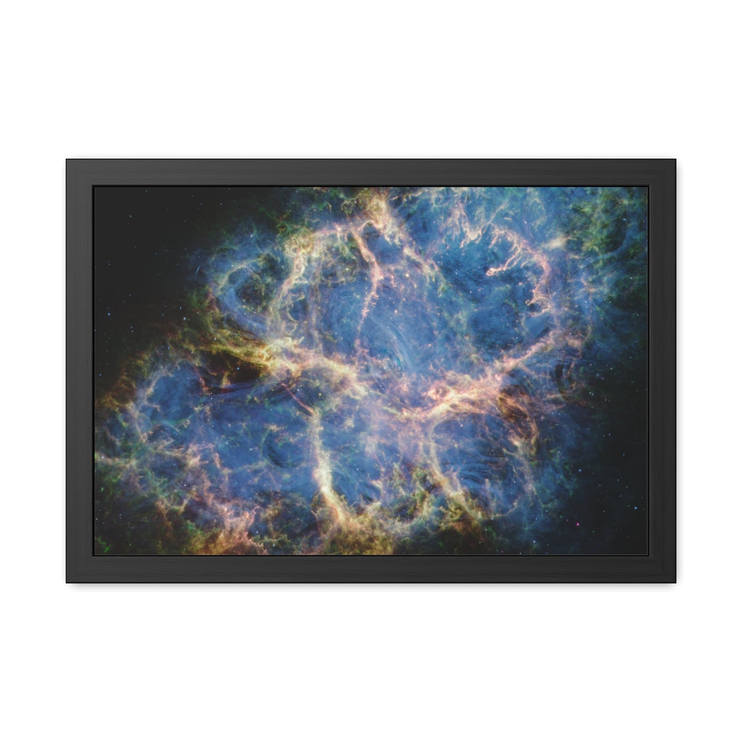 Crab Nebula, Hand Crafted Wooden Framed Poster