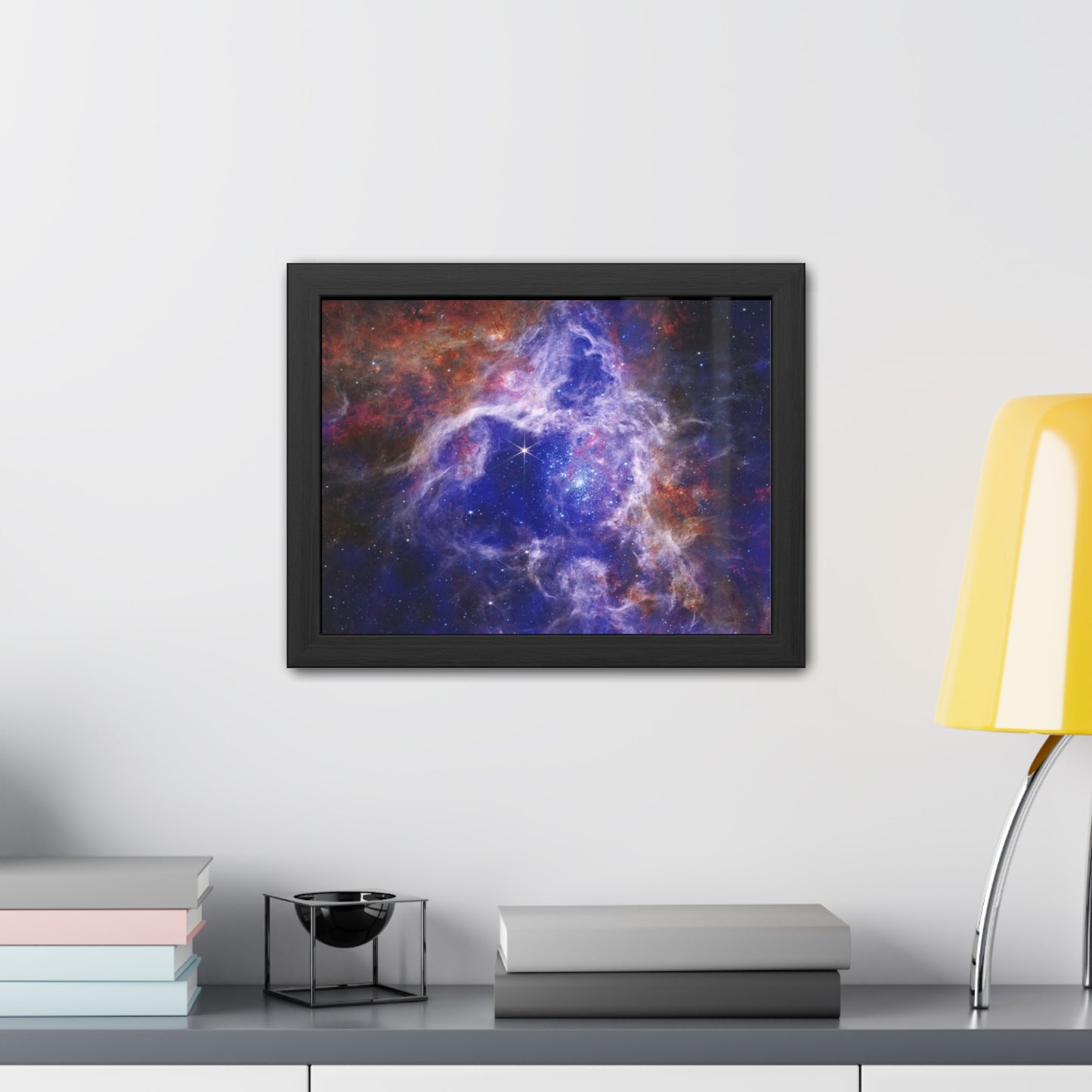 The Tarantula Nebula, Hand Crafter Wooden Framed Poster