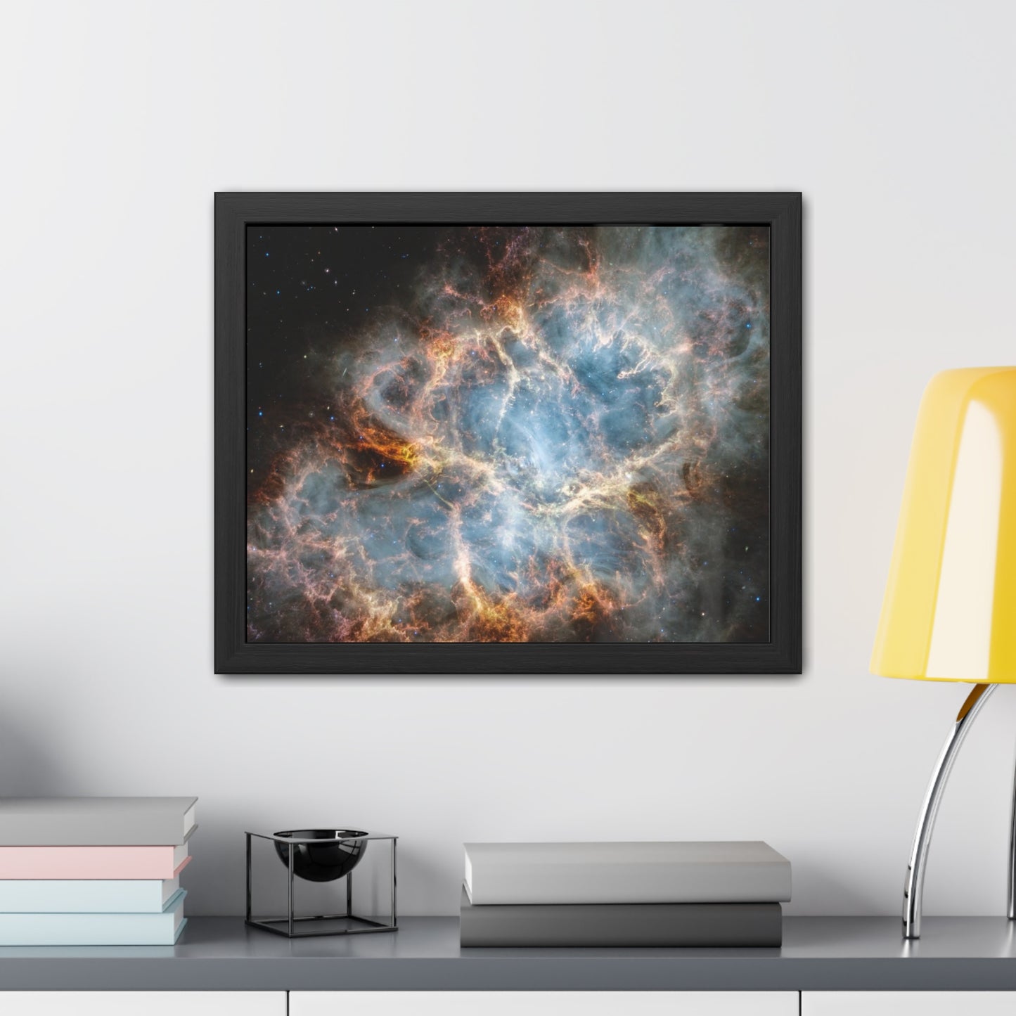 The Crab Nebula, Hand Crafted Wooden Framed Poster