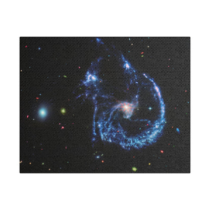 Arp 107 Supermassive Blackhole, Satin Canvas, Stretched