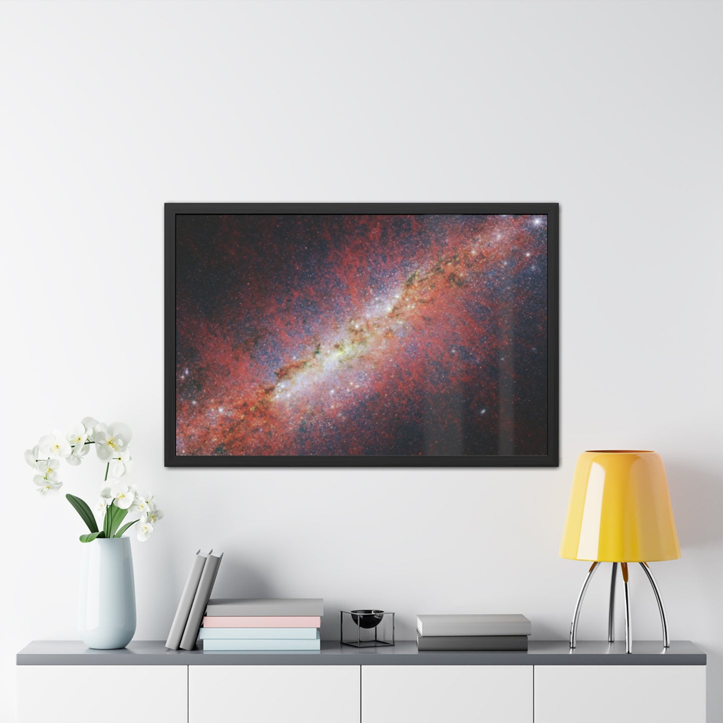 M82, Satin Hand Crafter Wooden Framed Poster