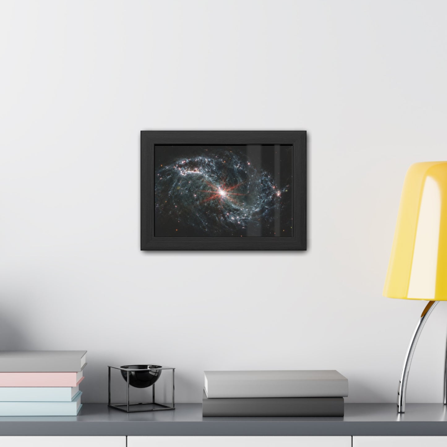 Intricate Networks of Gas and Dust in Nearby Galaxies, Hand Crafted Wooden Framed Poster