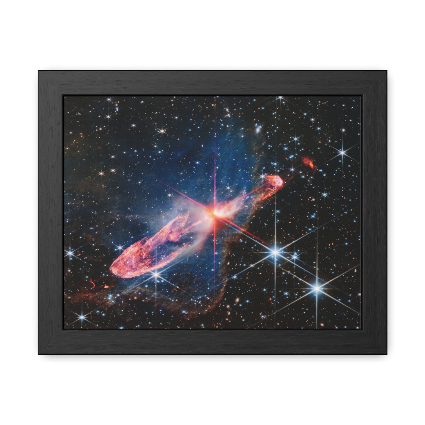 Herbig-Haro 46/47, Hand Crafted Wooden Framed Posters