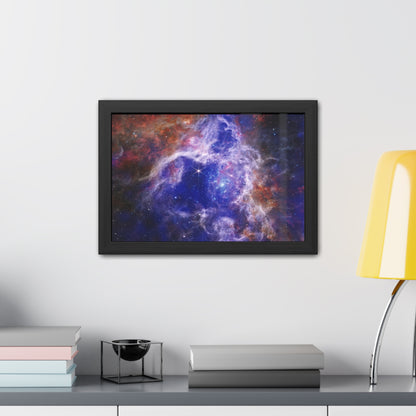 The Tarantula Nebula, Hand Crafter Wooden Framed Poster