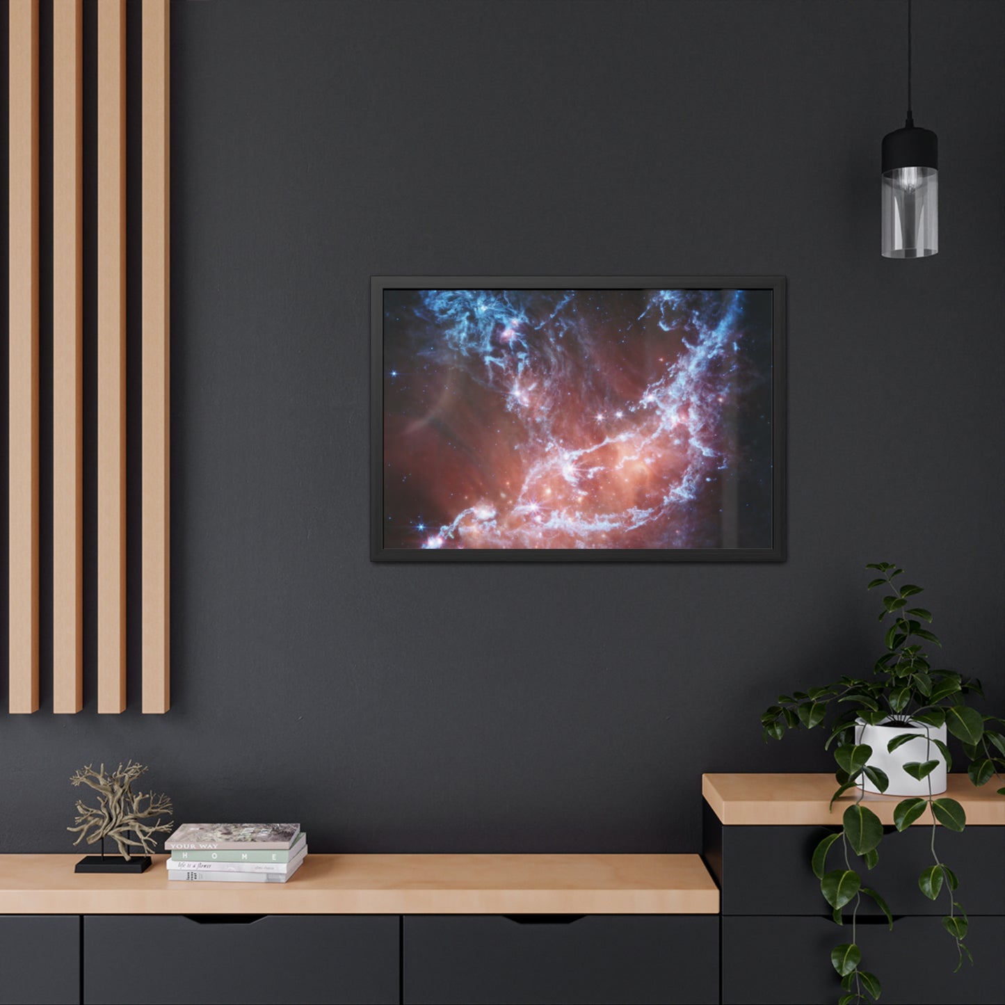 NGC 346, Hand Crafted Wooden Framed Poster