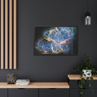 Crab Nebula, Hand Crafted Wooden Framed Poster