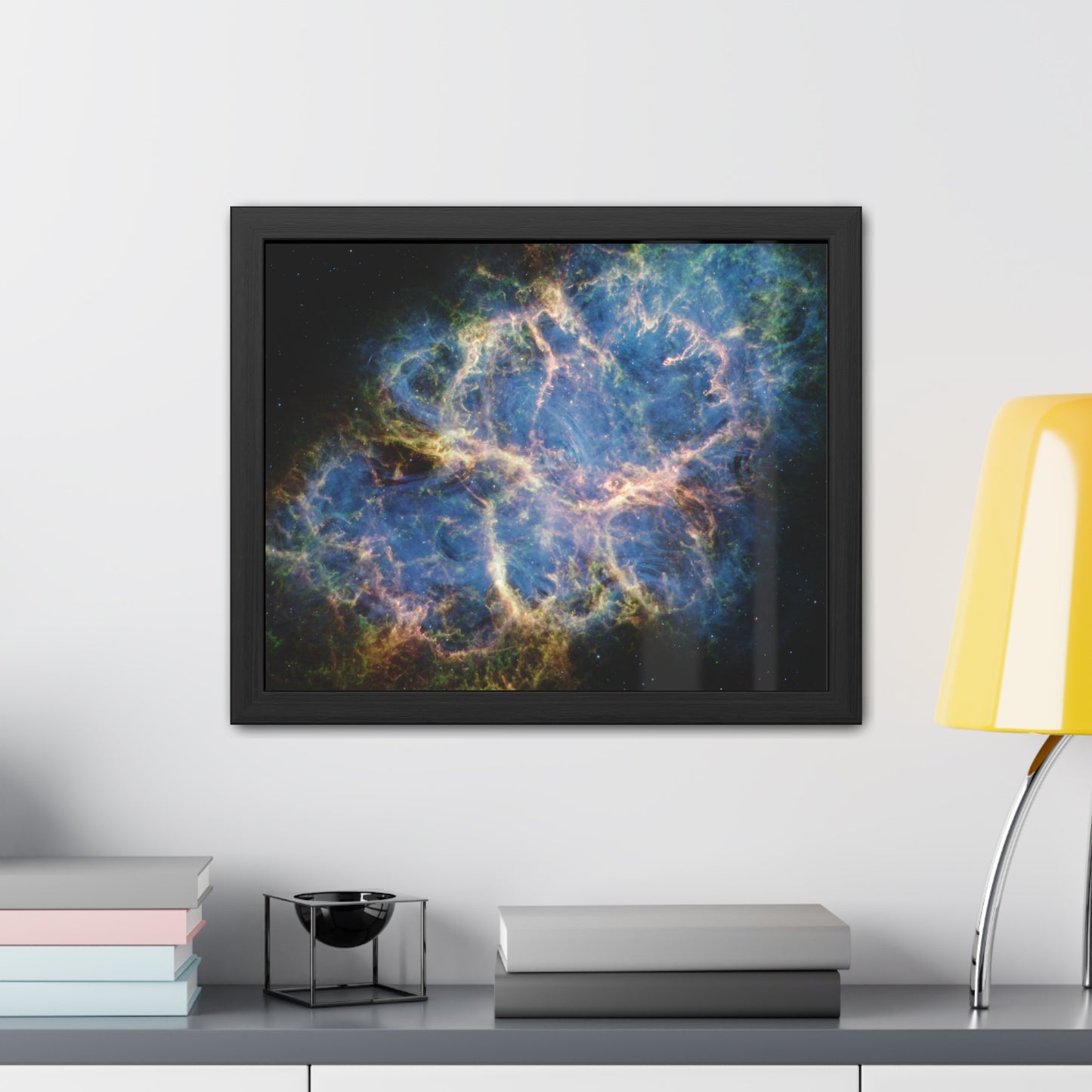 Crab Nebula, Hand Crafted Wooden Framed Poster