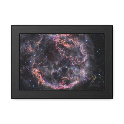 Cassiopeia A, Hand Crafted Wooden Framed Poster