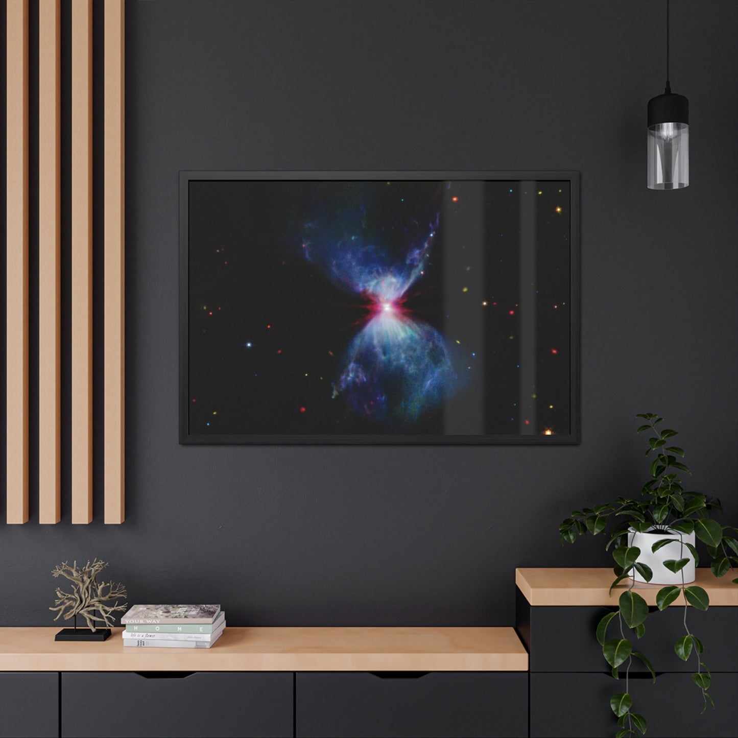 L1527 and Protostar, Hand Crafted Wooden Framed Poster