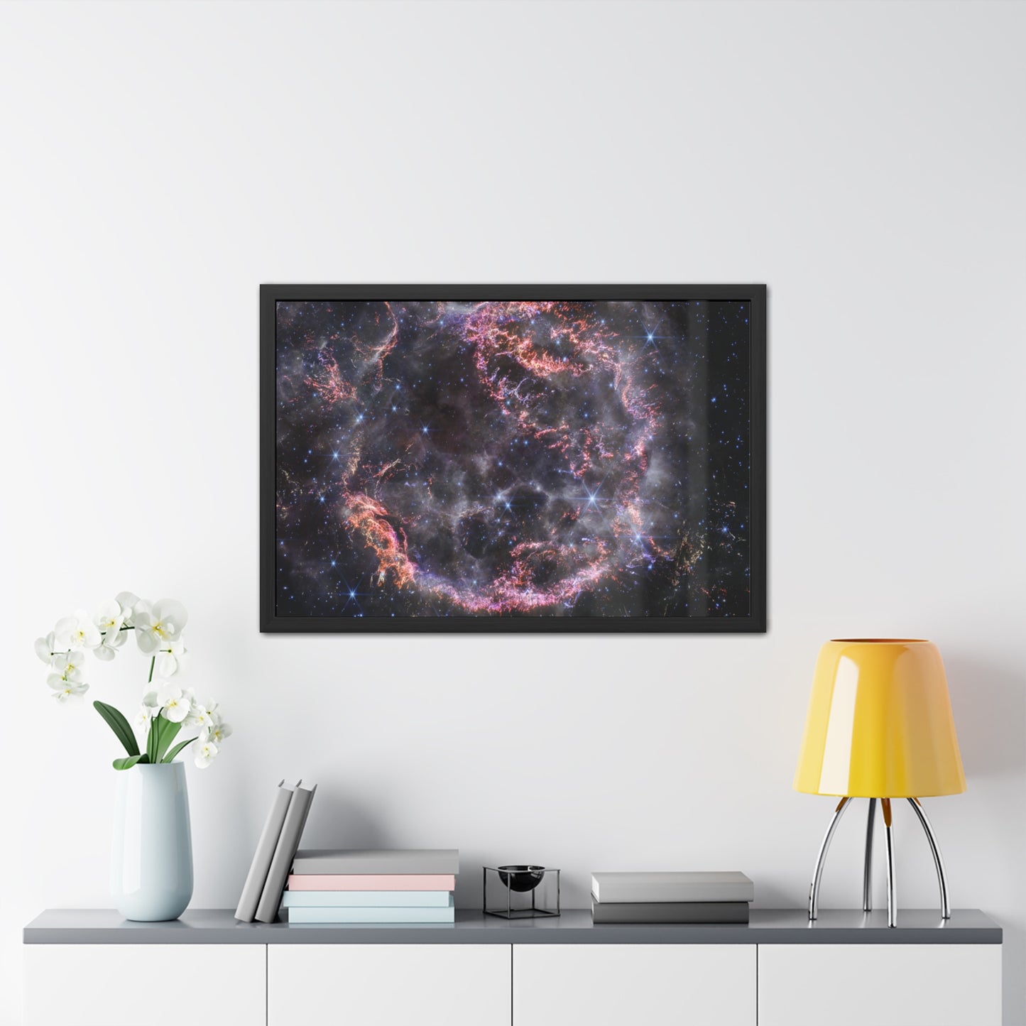 Cassiopeia A, Hand Crafted Wooden Framed Poster