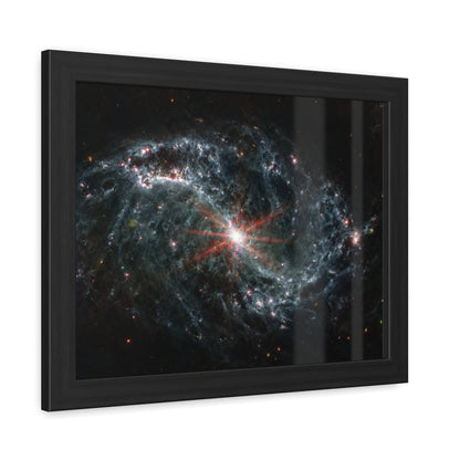 Intricate Networks of Gas and Dust in Nearby Galaxies, Hand Crafted Wooden Framed Poster