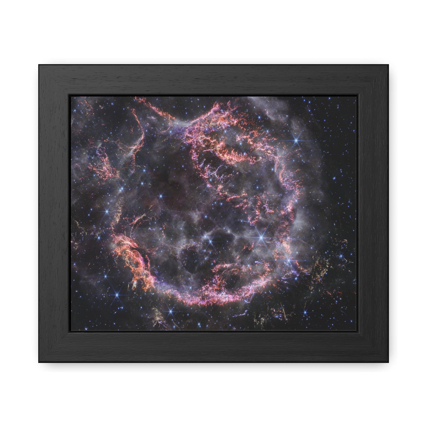 Cassiopeia A, Hand Crafted Wooden Framed Poster