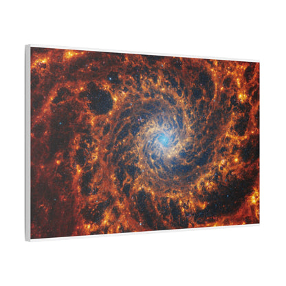 Spiral Galaxy NGC 628, Satin Canvas, Stretched