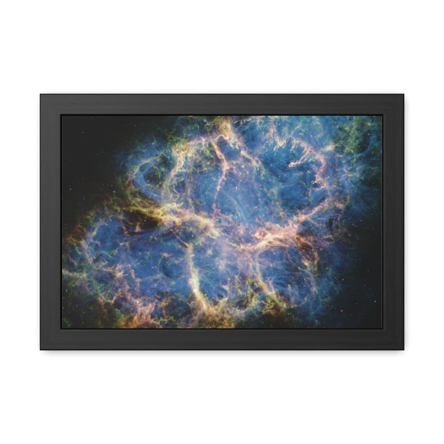 Crab Nebula, Hand Crafted Wooden Framed Poster