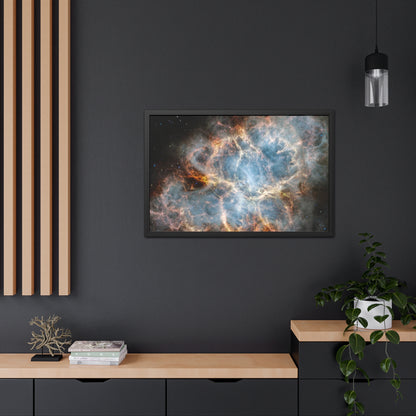 The Crab Nebula, Hand Crafted Wooden Framed Poster