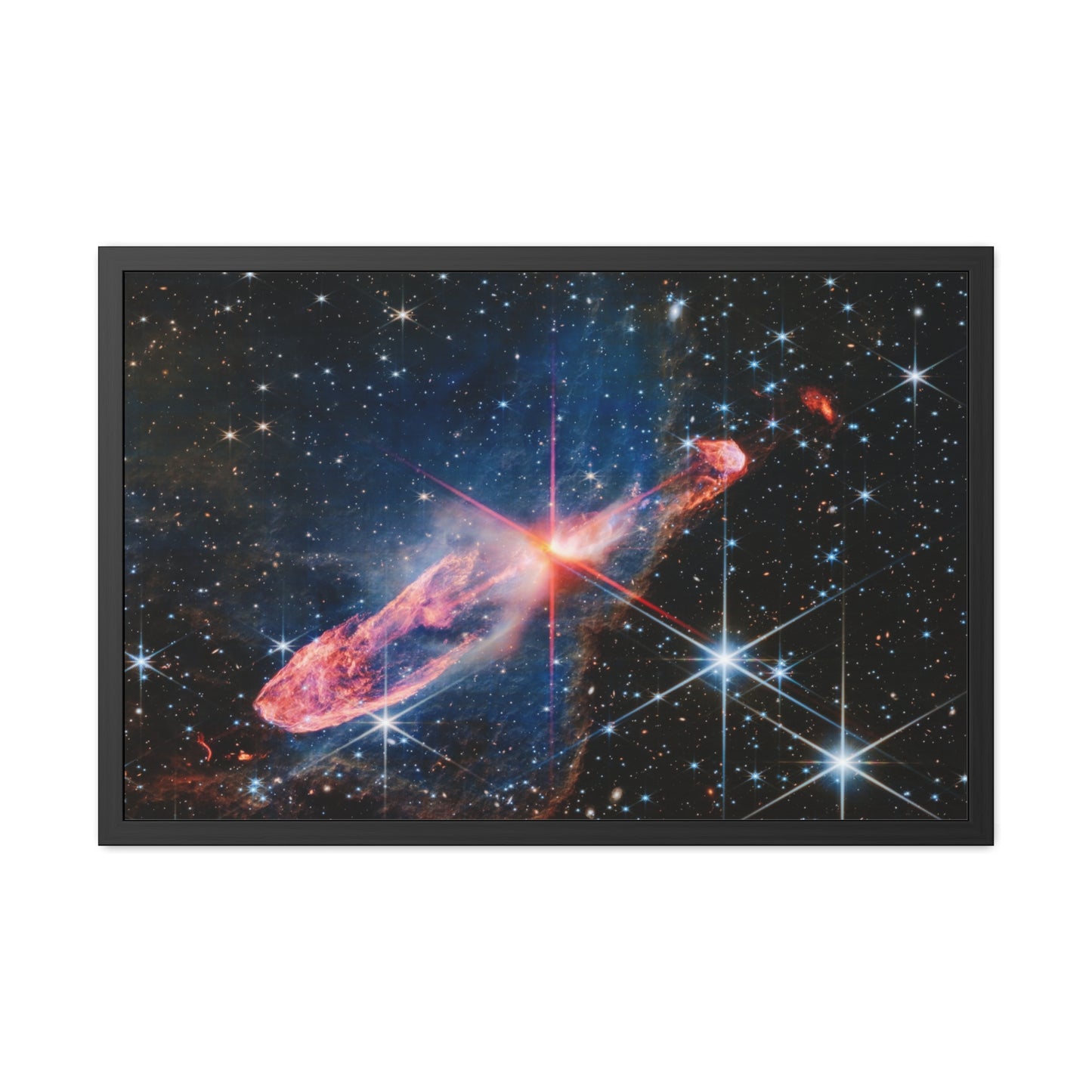 Herbig-Haro 46/47, Hand Crafted Wooden Framed Posters