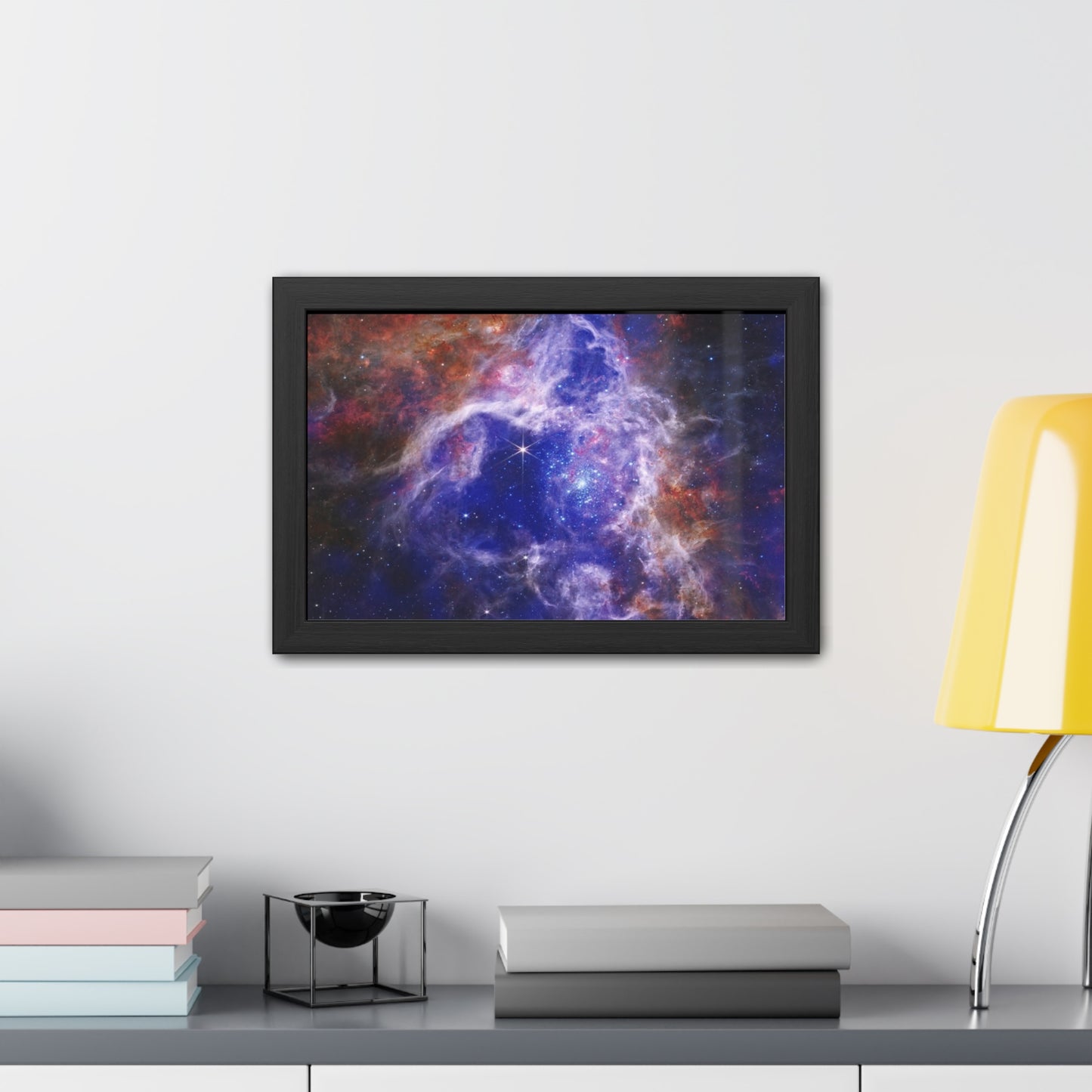 The Tarantula Nebula, Hand Crafter Wooden Framed Poster