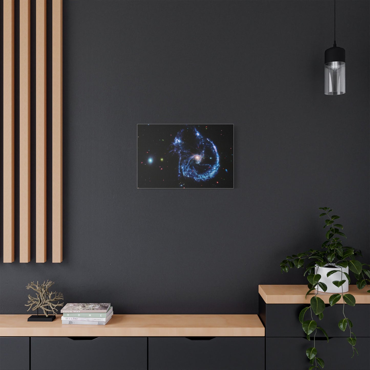 Arp 107 Supermassive Blackhole, Satin Canvas, Stretched