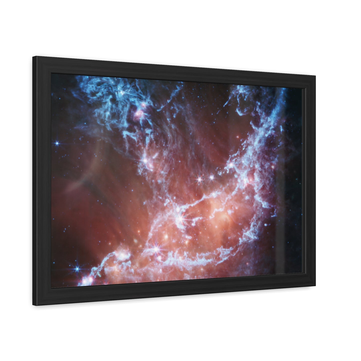 NGC 346, Hand Crafted Wooden Framed Poster