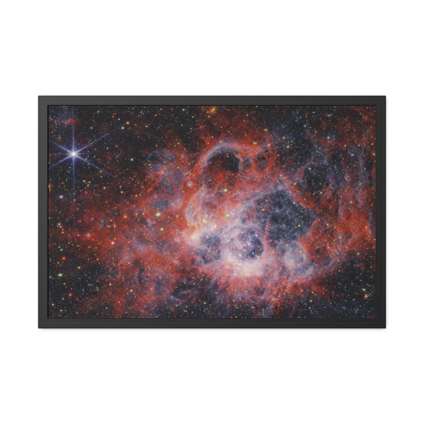 NGC 604, Hand Crafted Wooden Framed Poster