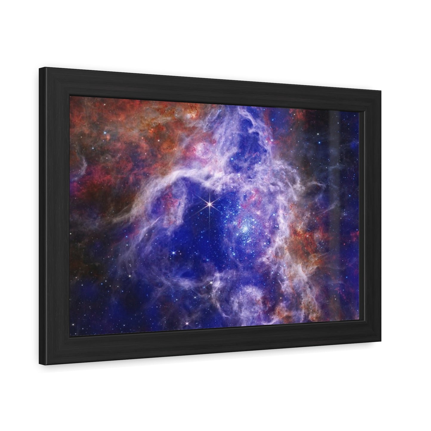 The Tarantula Nebula, Hand Crafter Wooden Framed Poster