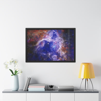 The Tarantula Nebula, Hand Crafter Wooden Framed Poster