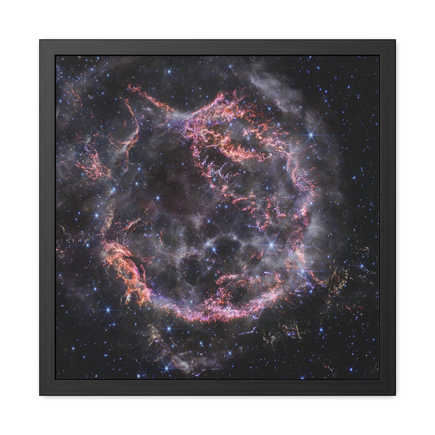 Cassiopeia A, Hand Crafted Wooden Framed Poster