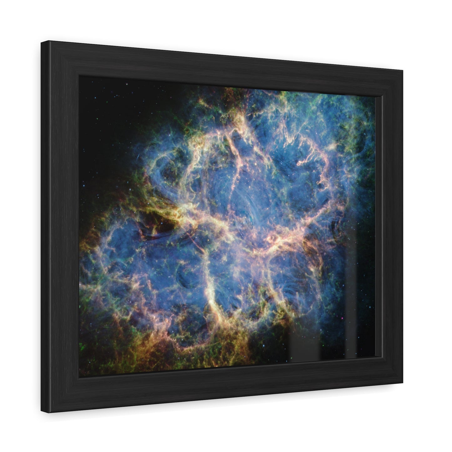 Crab Nebula, Hand Crafted Wooden Framed Poster