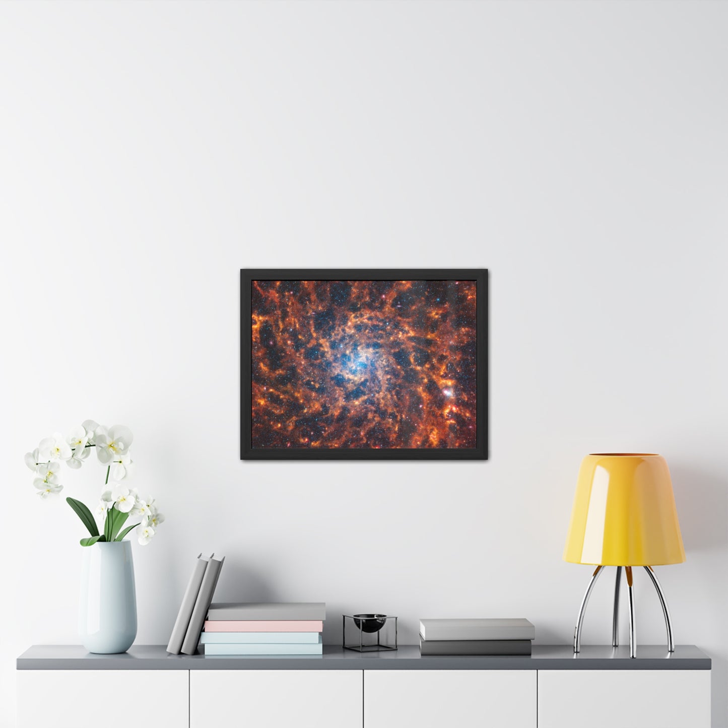 Spiral Galaxy IC 5332, Hand Crafted Wooden Framed Poster