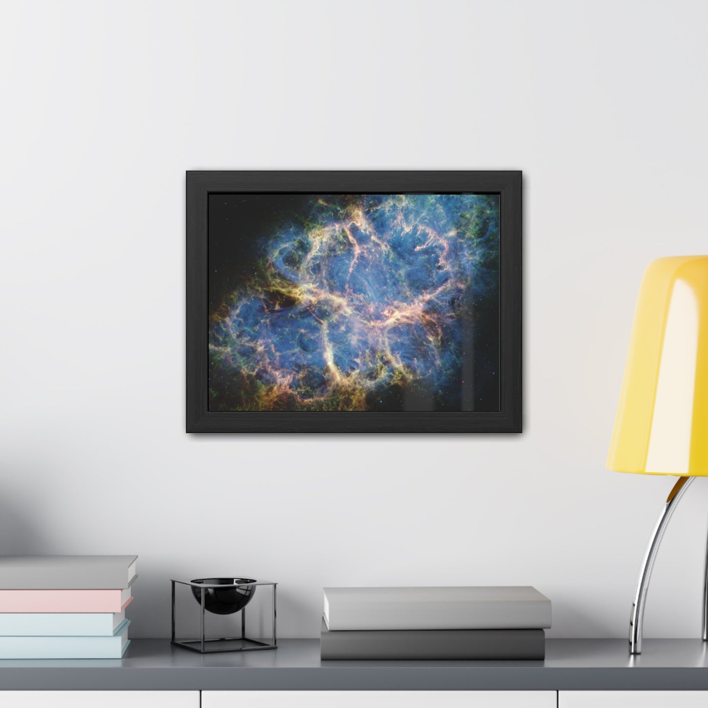 Crab Nebula, Hand Crafted Wooden Framed Poster