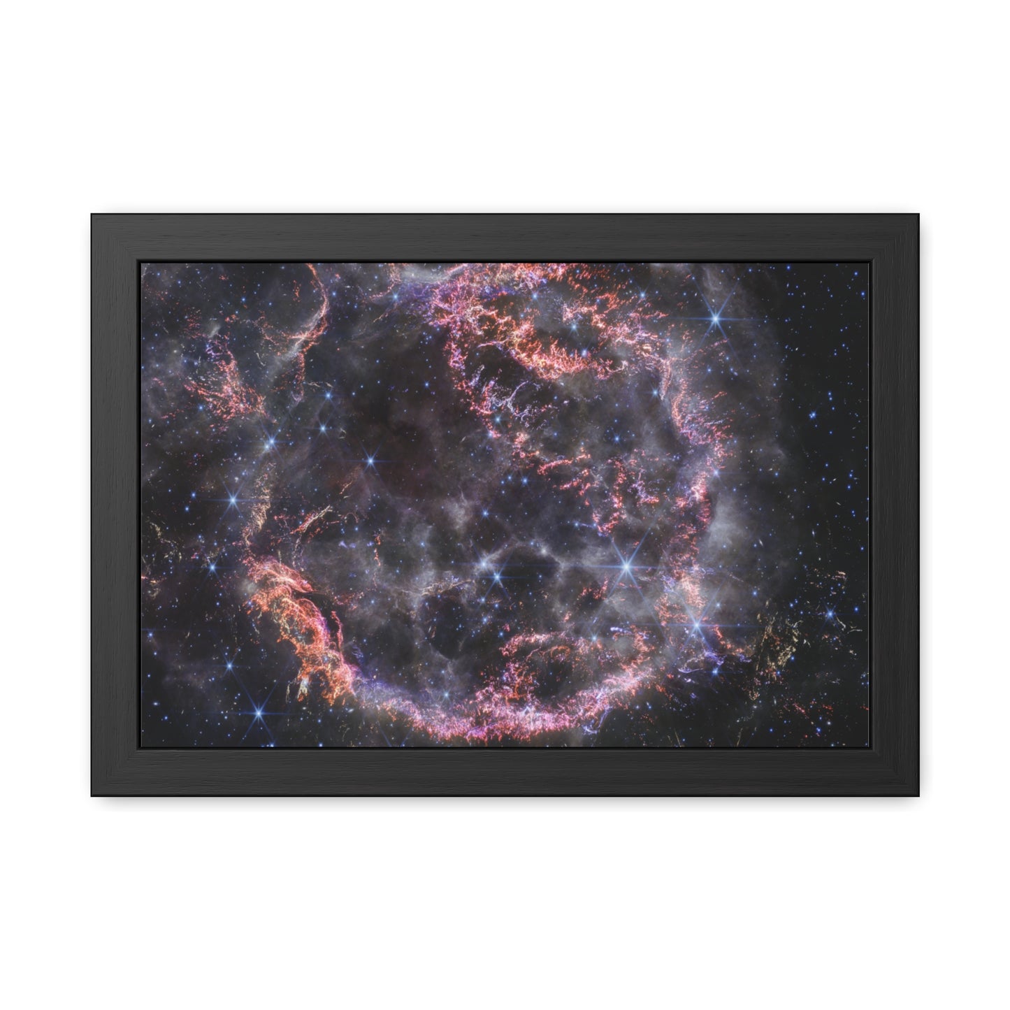 Cassiopeia A, Hand Crafted Wooden Framed Poster